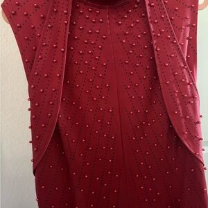 Elegant Red Midi Dress